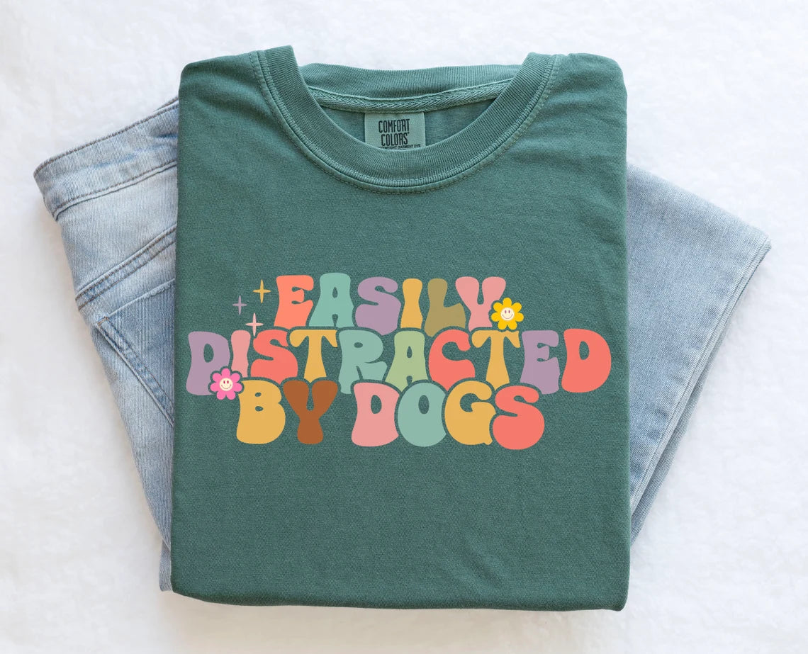 Easily Distracted By Dogs Tee V2