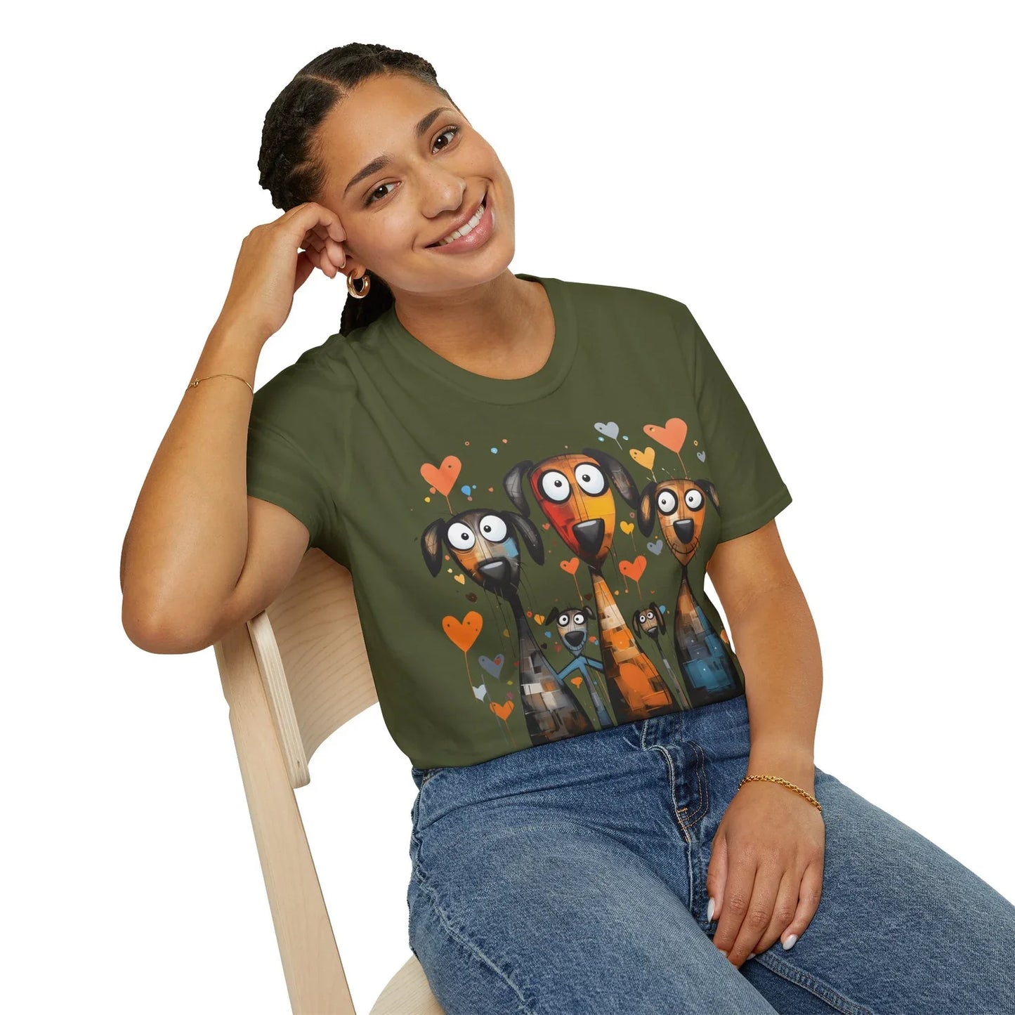 Cartoonish Dogs Tee