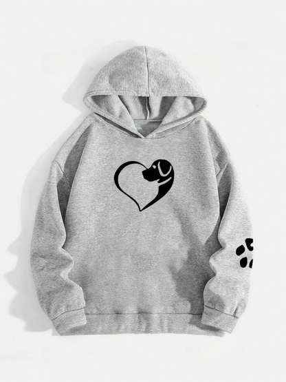 Dog Heart Paw Hoodie