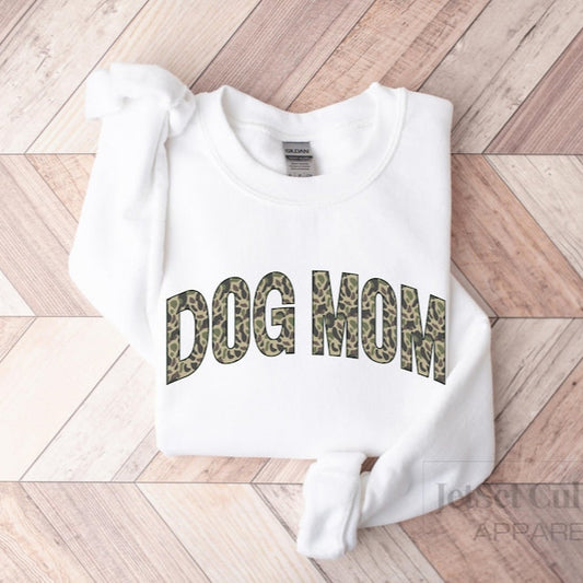 Dog Mom Camo Sweater