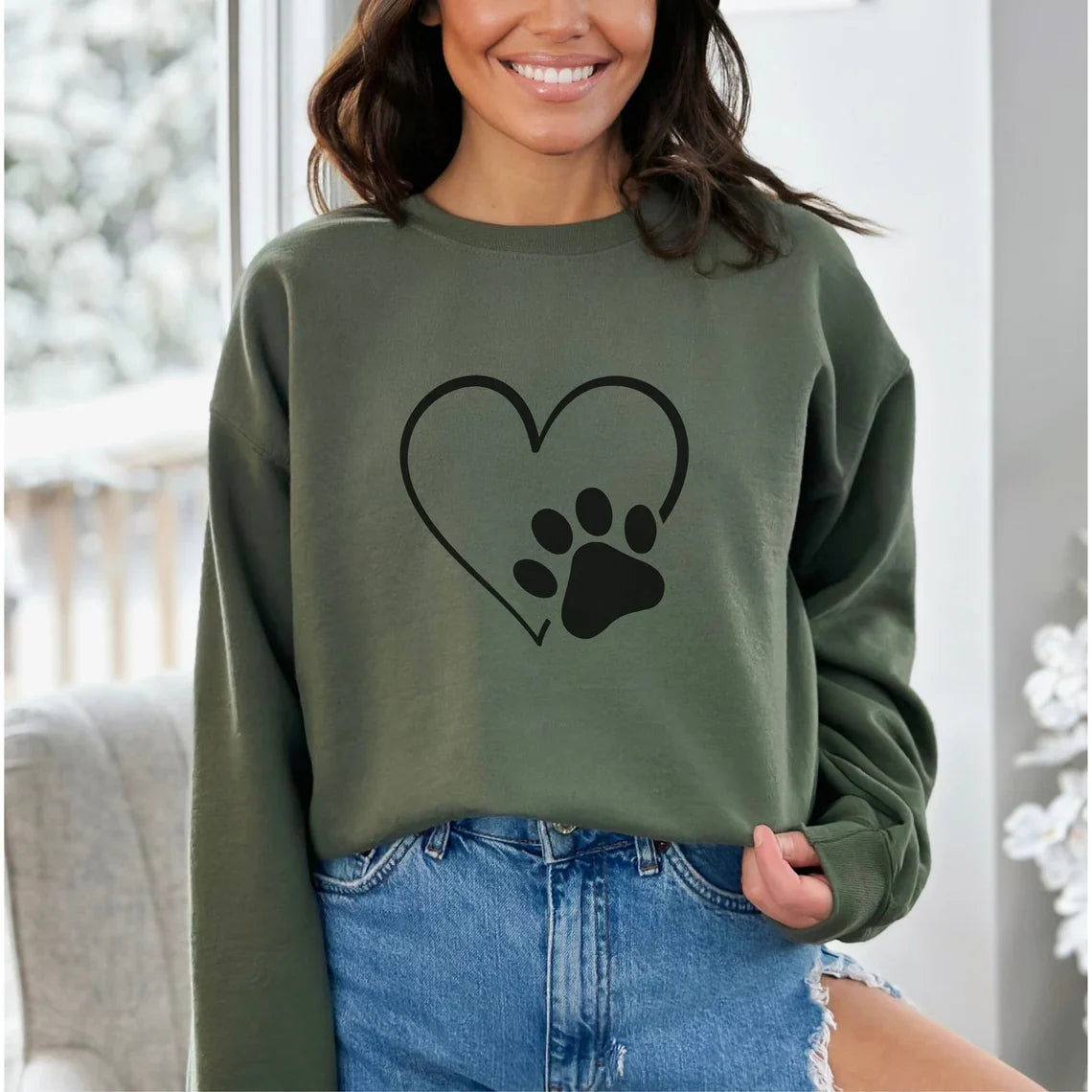 Heart Paw Sweater