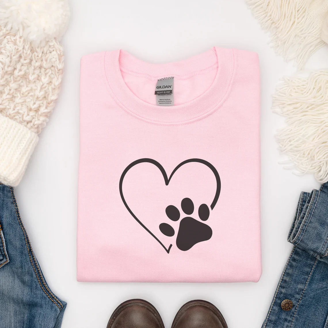 Heart Paw Sweater