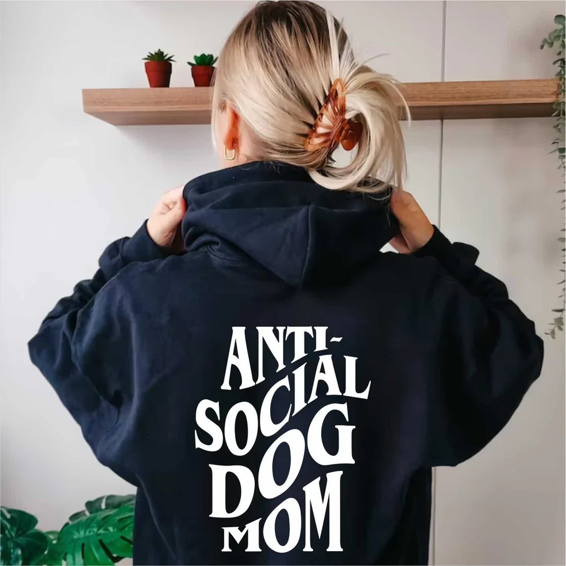 Anti social social pup hoodie online