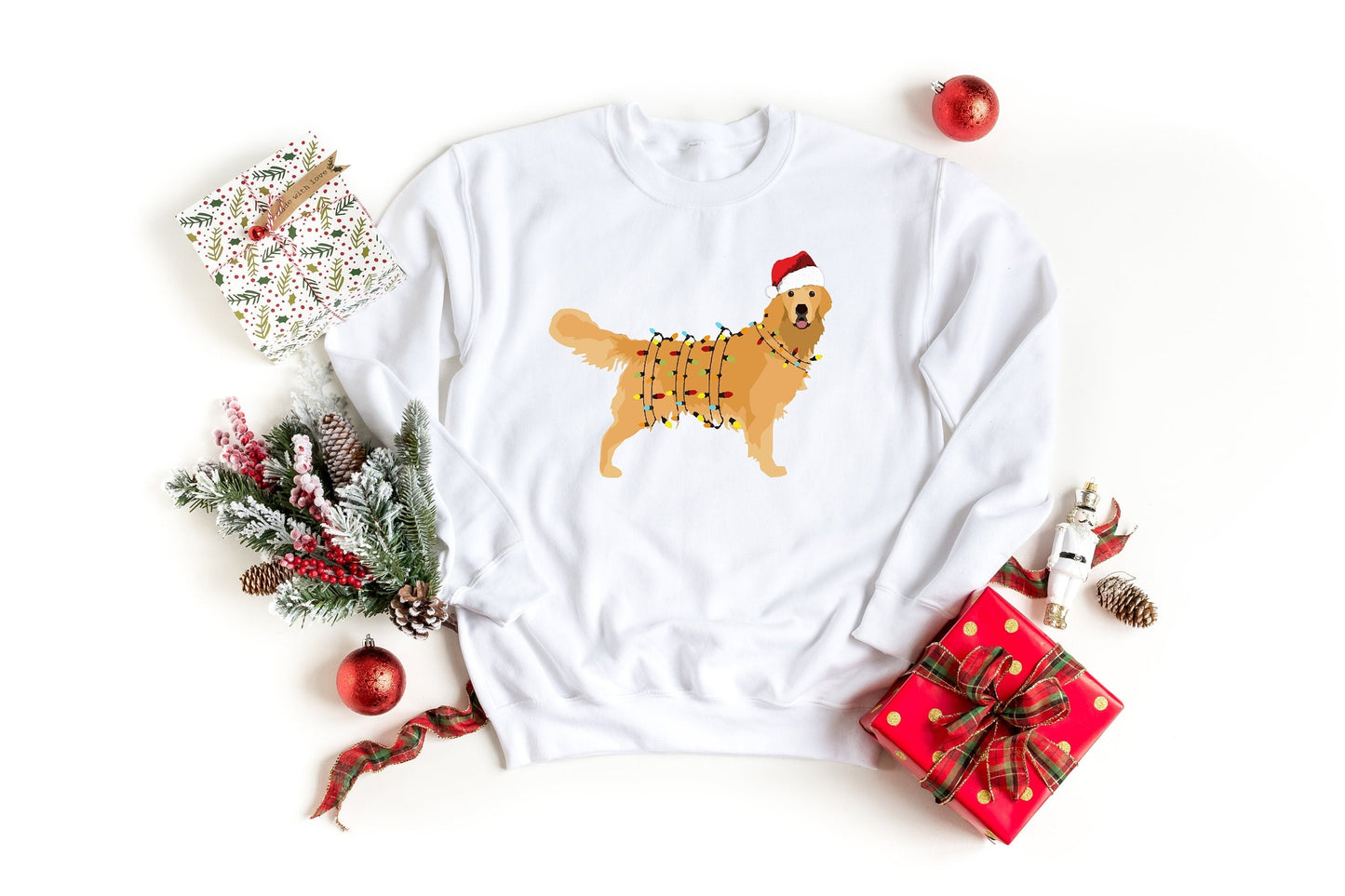 Christmas Golden Retriever Sweater V2