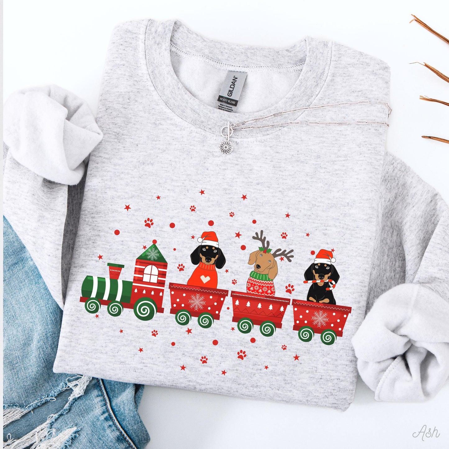 Dachshund Christmas Sweater V2